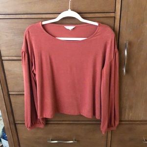 Pretty rust color blouse EUC